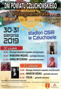 Ruszają Dni Powiatu Człuchowskiego. Wystąpią Anna Wyszkoni, Roksana Węgiel, Marcin S&oacute;jka i Tulia. Posłuchaj relacji z Człuchowa