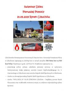 Jutro (14.09) na Rynku Miejskim w Człuchowie festyn z okazji Światowego Dnia Pierwszej Pomocy