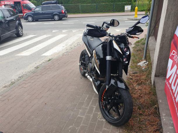 Motocyklista ranny w wypadku w Nowej Karczmie