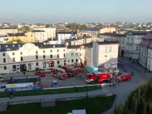 Palił się sklep z plastikowymi zabawkami w centrum Chojnic
