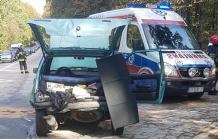 Zderzenie dwóch samochodów w okolicach Kościerzyny. Jedna osoba poszkodowana