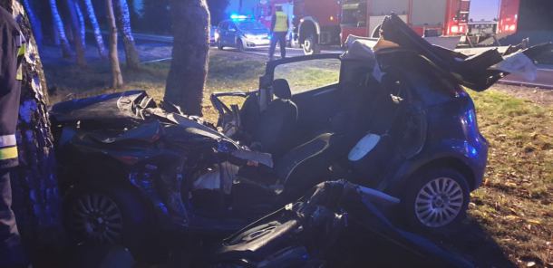 19-latka poszkodowana w wypadku na drodze krajowej nr 20 w powiecie bytowskim