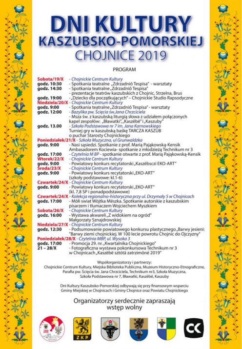 Dni Kultury Kaszubsko-Pomorskiej w Chojnicach. Sprawdź, co przygotowali organizatorzy w tym roku (PROGRAM, ROZMOWA)