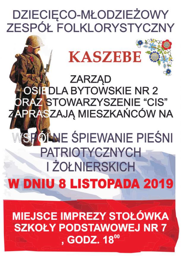 Wspólne śpiewanie dla uczczenia święta niepodległości. W piątek (8.11) w Szkole Podstawowej nr 7 w Chojnicach