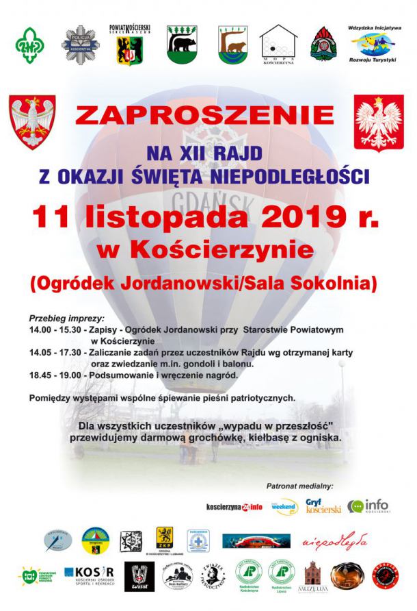 W Kościerzynie odbędzie się 12. Rajd Niepodległości