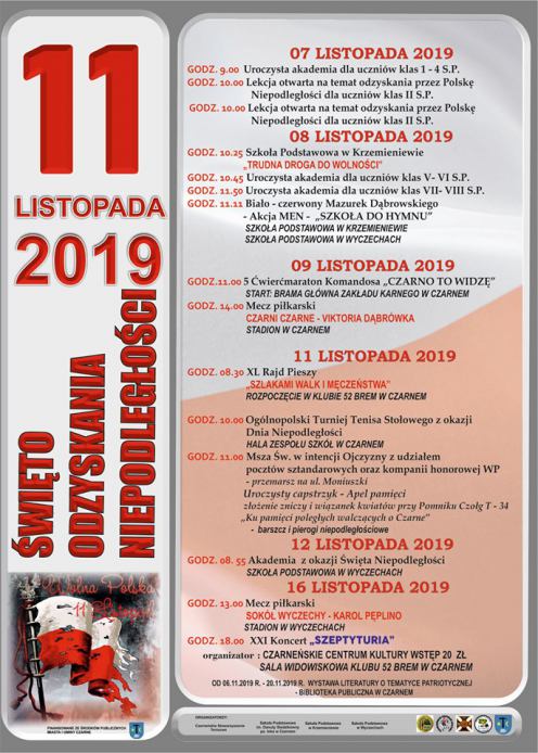 W całym powiecie człuchowskim dziś (11.11) obchody 101. rocznicy odzyskania niepodległości przez Polskę