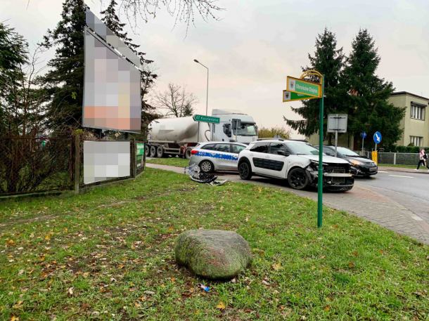 Chojnice: kolizja na skrzyżowaniu Gdańskiej i Obrońców Chojnic
