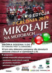 "Mikołaje na Motorach" już po raz 9. pojawią się w Kościerzynie