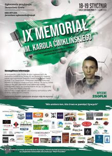  W ten weekend w Chojnicach odbędzie się 9. Memoriał Karola Ćwiklińskiego