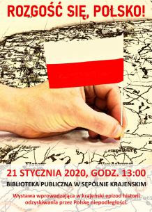 Wystawa niepodległościowa w bibliotece w Sępólnie