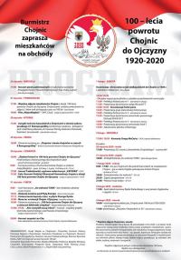 Poznaj szczeg&oacute;ły obchod&oacute;w 100-lecia powrotu Chojnic do Ojczyzny. Zaprasza wiceburmistrz Adam Kopczyński