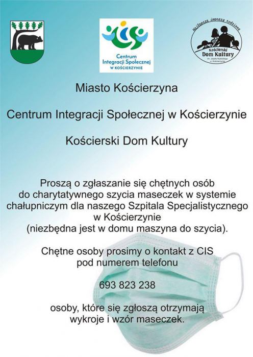 W Kościerzynie ruszyła wielka akcja szycia maseczek i fartuch&oacute;w ochronnych dla tutejszego szpitala