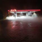 Wyciek gazu na stacji benzynowej w Chojnicach. fot. KP PSP Chojnice