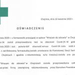 Chojnice  | Jest oświadczenie apteki w Chojnicach, w której pracuje zakażona koronawirusem farmaceutka