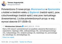 Pierwszy przypadek koronawirusa w powiecie człuchowskim. To mieszkanka gminy Koczała