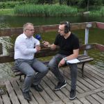 Wójt gminy Przechlewo i reporter Weekend FM Wojciech Piepiorka