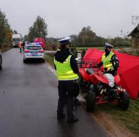 Śmiertelny wypadek na quadzie w powiecie bytowskim