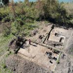 Stanowisko archeologiczne na wyspie na jeziorze Ostrowite, w gminie Chojnice. fot. materiały archeologów.