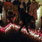 Strajk Kobiet w Chojnicach, poniedziałek 2 listopada 2020 r. fot. Aneta Czupryniak
