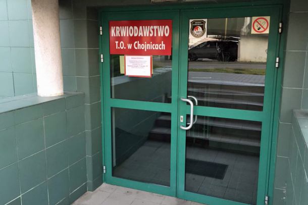 Uwaga krwiodawcy! Oddział terenowy w Chojnicach zmienił dni i godziny pracy