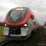 Zderzenie na przejeździe kolejowym w Łęgu. fot. KP PSP Chojnice