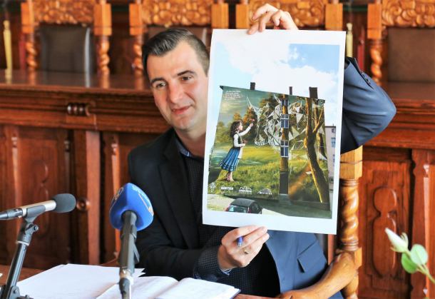 Pierwszy mural w Chojnicach ma być gotowy już w lipcu. "Mam nadzieję, że nie ostatni" - mówi wiceburmistrz