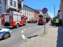 Zderzenie dwóch aut w pobliżu skrzyżowania ulic Piłsudskiego i Mestwina