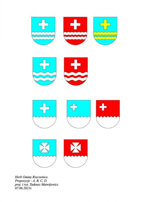 Propozycje są cztery. Tadeusz Matwijewicz opracował koncepcję herbu gminy Rzeczenica (ROZMOWA)