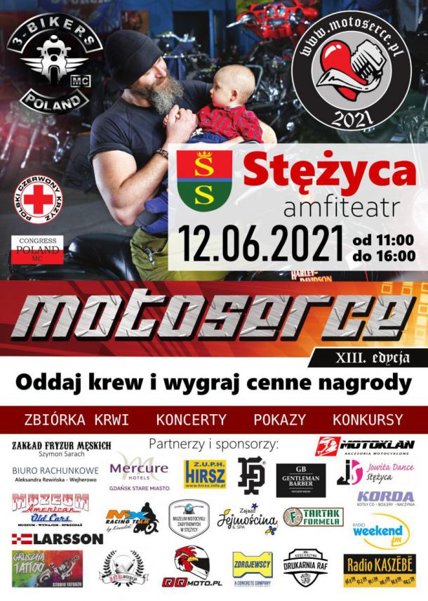 W sobotę w Stężycy k. Kościerzyny 13. edycja ogólnopolskiej akcji Motoserce