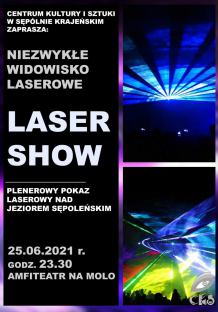 Kino plenerowe i pokaz laserów na jeziorze - Sępólno Krajeńskie zaprasza na molo na widowiskowy początek wakacji
