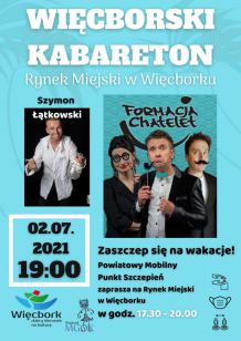 Mobilny punkt szczepień stanie w piątek w Więcborku w trakcie kabaretonu w centrum miasta
