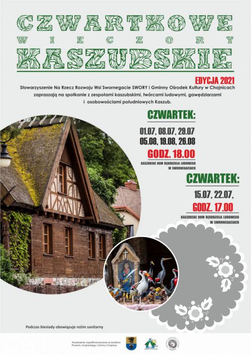 W Kaszubskim Domu Rękodzieła Ludowego w Swornegaciach ruszają tegoroczne "Czwartkowe wieczory kaszubskie"