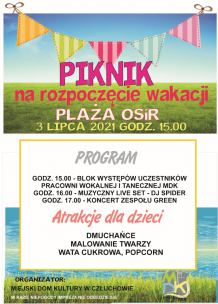 W sobotę w Człuchowie piknik na rozpoczęcie wakacji