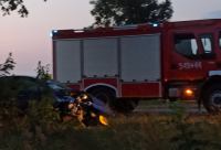 Czołowe zderzenie dw&oacute;ch samochod&oacute;w na drodze Chojnice - Tuchola. Sprawca był pijany, miał 1,5 promila (Aktualizacja)
