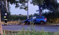 Czołowe zderzenie dw&oacute;ch samochod&oacute;w na drodze Chojnice - Tuchola. Sprawca był pijany, miał 1,5 promila (Aktualizacja)