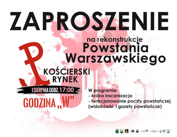W niedzielę na kościerskim rynku odbędą się uroczystości upamiętniające 77. rocznicę Powstania Warszawskiego