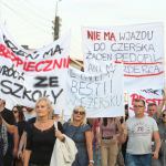 Protest w Czersku. fot. Wojciech Piepiorka