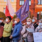 Demonstracja Zostajemy w UE, Chojnice 10 października 2021 r. 