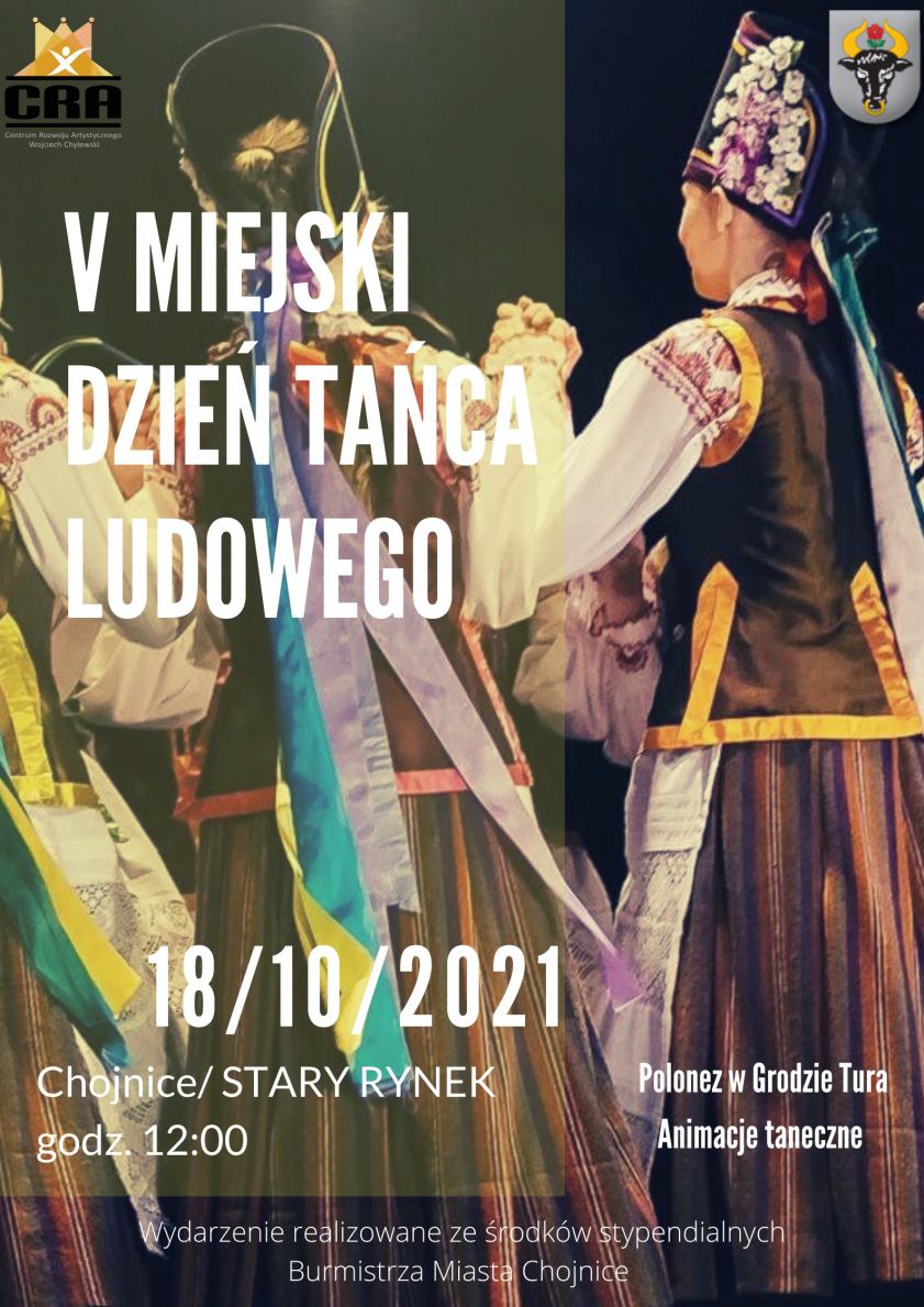 W Chojnicach odbędzie się dziś 18.10. piąta edycja Miejskiego Dnia Tańca Ludowego