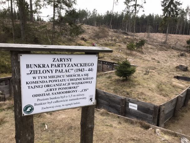 Odcinek 39. Zielony Pałac. W tym miejscu w marcu 1944 r. zginęło 7 partyzantów TOW "Gryf Pomorski" (FOTO)