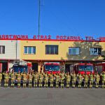 Minuta ciszy dla poległych strażaków z Ukrainy. fot. KP PSP Chojnice