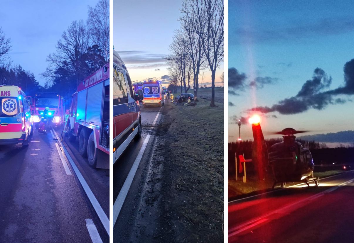 4 osoby trafiły do szpitala na skutek wypadku samochodowego w okolicach Stołczna  (AKTUALIZACJA)
