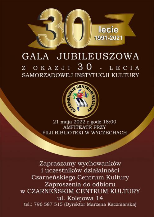 30 lat działalności. Już w sobotę odbędzie się gala jubileuszowa Czarneńskiego Centrum Kultury (ROZMOWA)