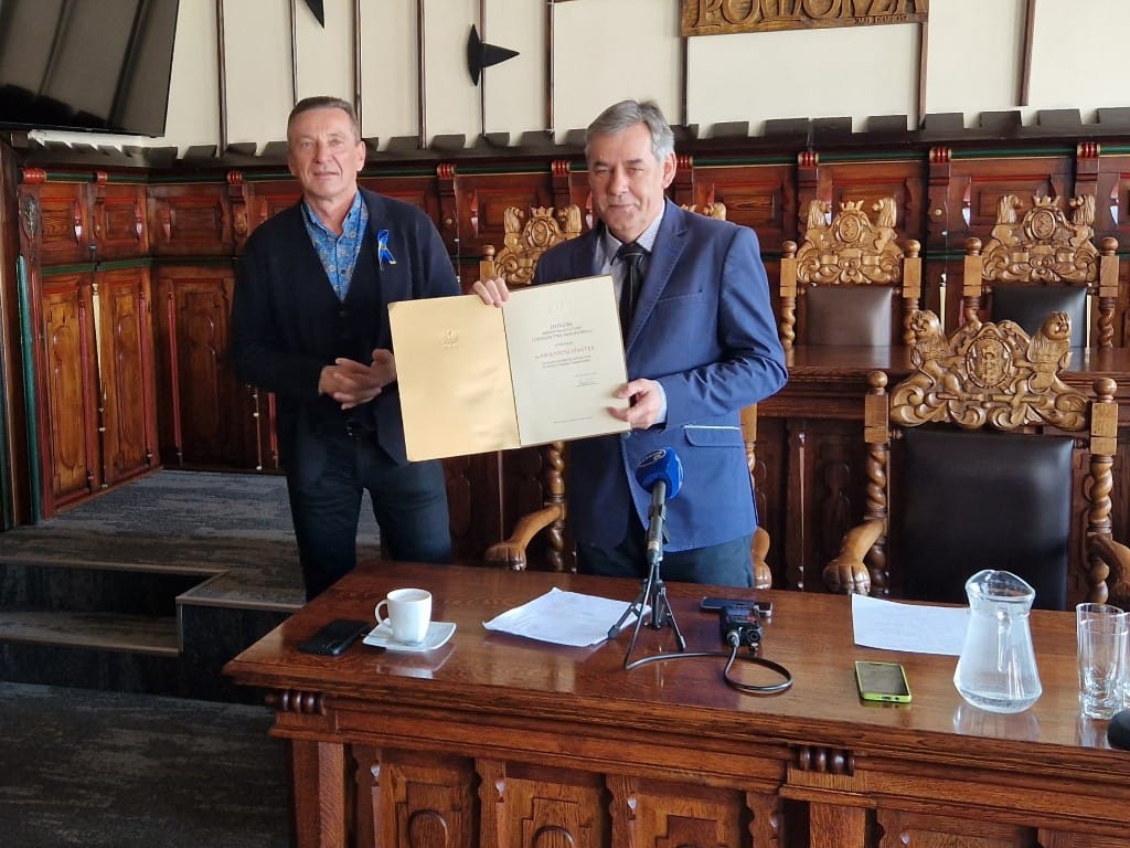 Dyplom Ministra Kultury dla Burmistrza Chojnic