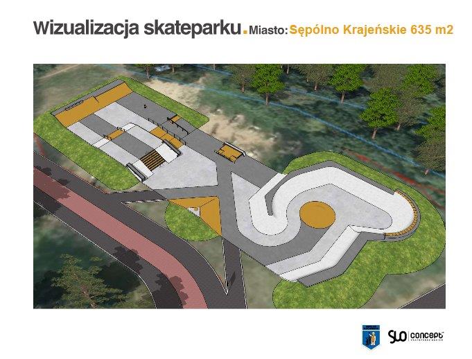 Jest już gotowy projekt skateparku w Sępólnie Krajeńskim FOTO