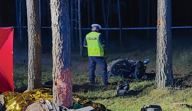 Jest druga ofiara wypadku na motocyklu w gminie Brusy - pasażer zmarł w szpitalu