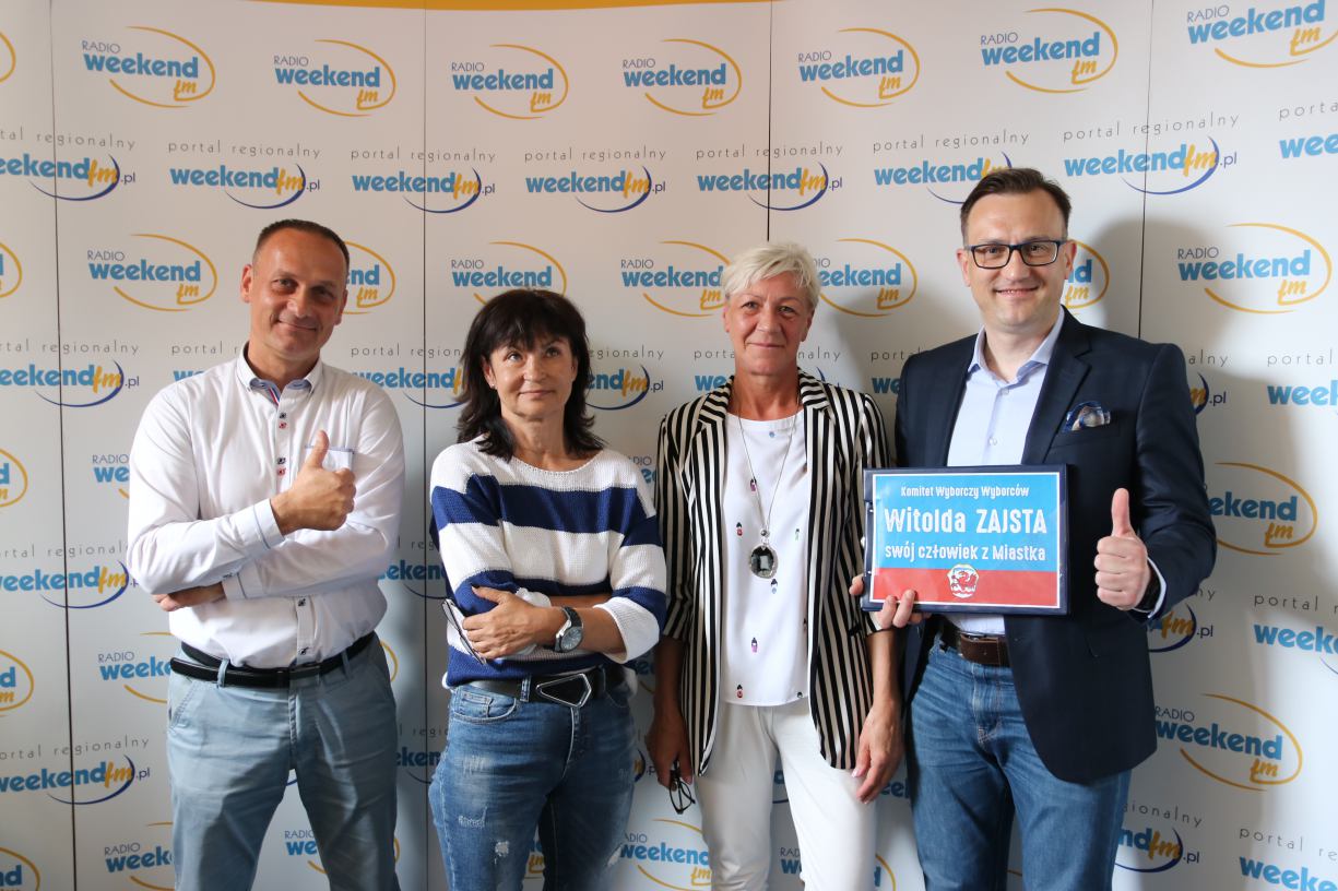 Czworo z pięciu kandydatów na burmistrza Miastka spotkało się w studiu Weekend FM. Posłuchaj debaty