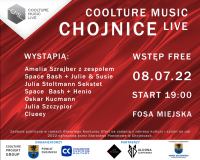 Coolture Music Live Chojnice to propozycja dla miłośnik&oacute;w r&oacute;żnych gatunk&oacute;w muzyki na piątkowy (8.07.) wiecz&oacute;r