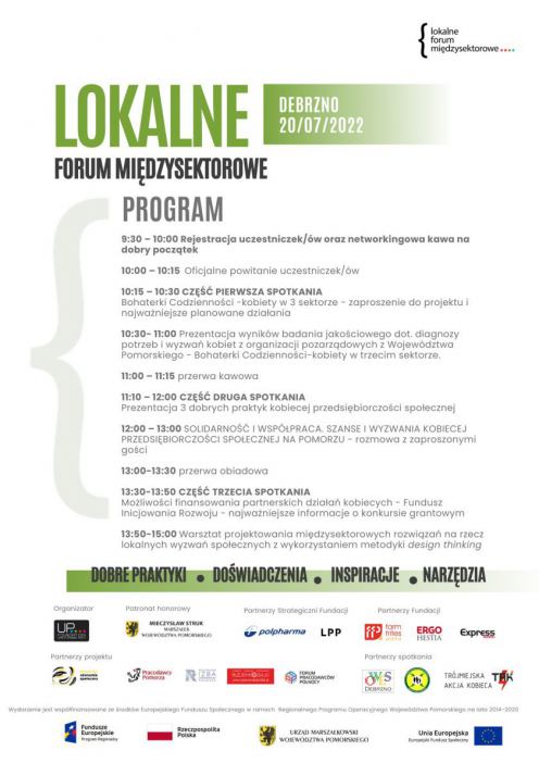 W Debrznie odbędzie się jutro (20.07.) Lokalne Forum Międzysektorowe