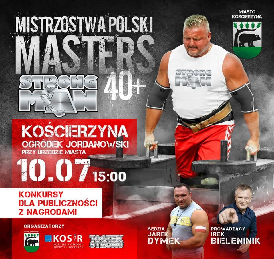 W niedzielę w Kościerzynie wielki pokaz siły. Odbędą się tu Mistrzostwa Polski Masters Strongman